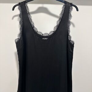 Cami NYC Black Lace Trim Tank Top